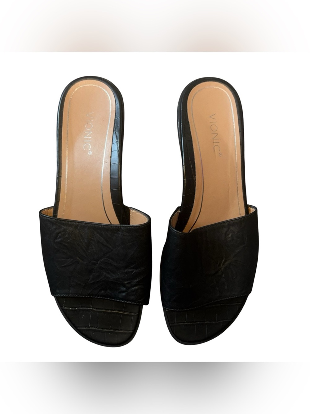 Vionic Women’s Citrine Demi Slide Croc Black Size US 8 Streetwear Minimalist - Picture 3 of 3